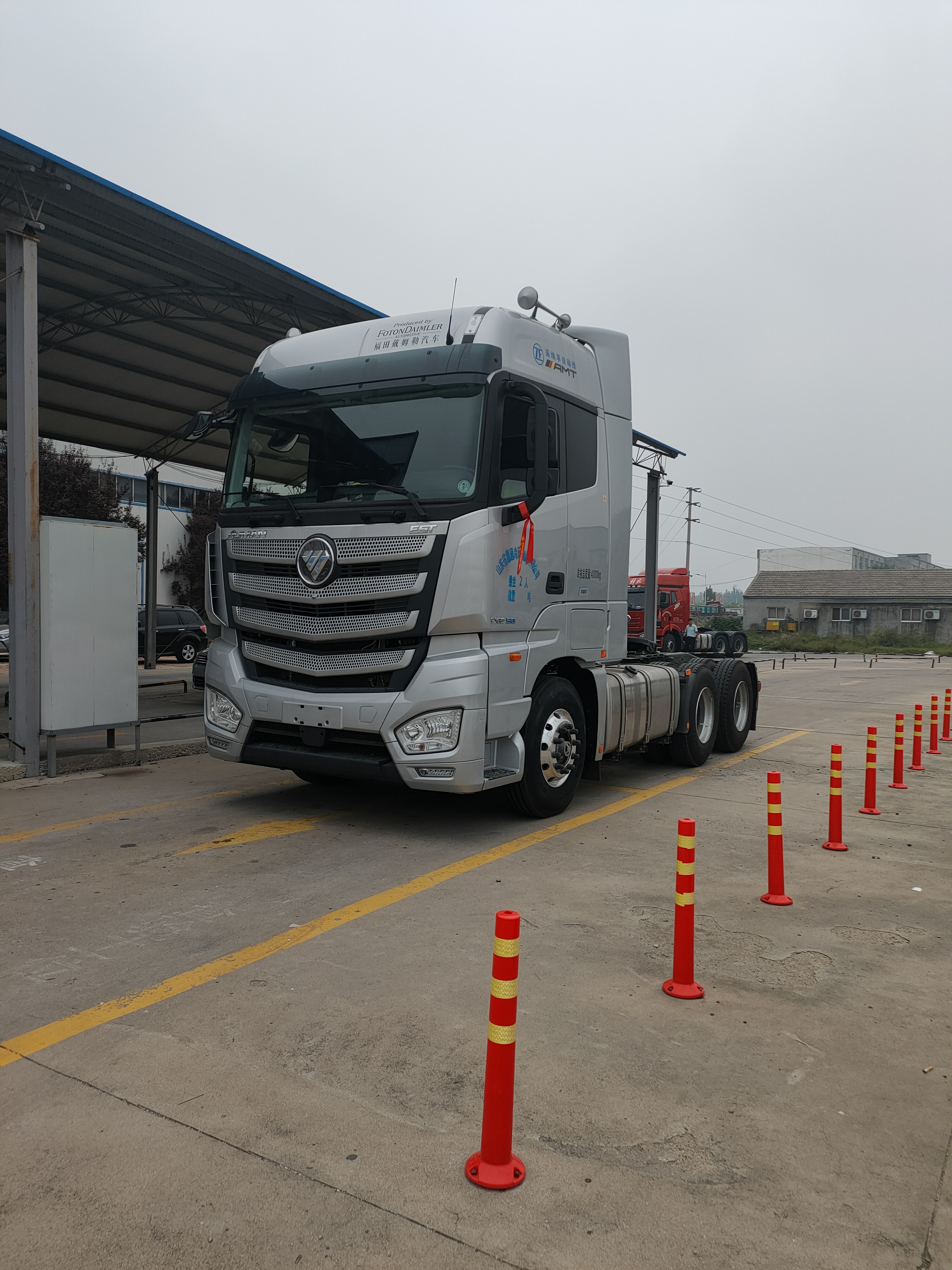 福田欧曼est6系重卡穿越版510马力6x4自动挡牵引车amt手自一体速比