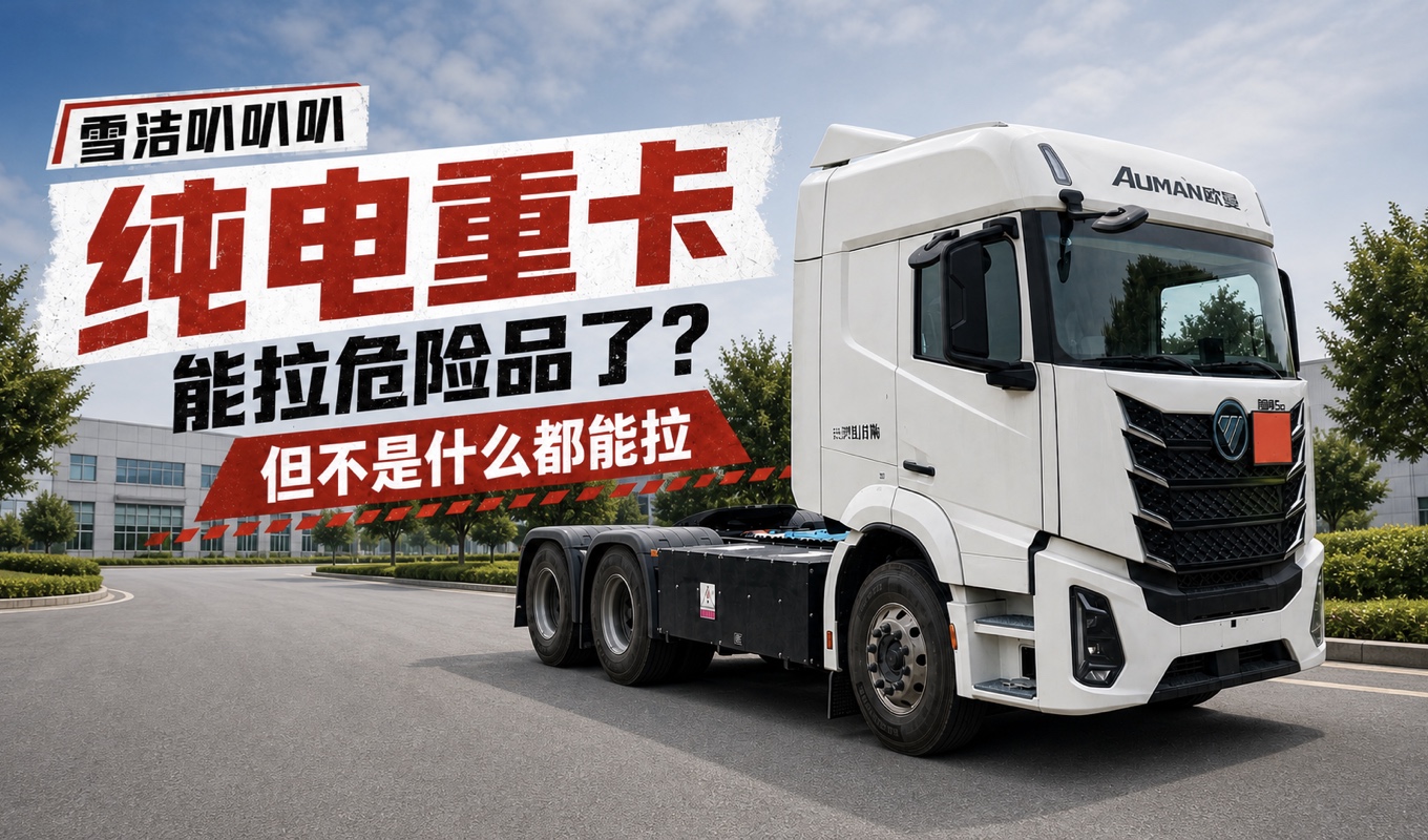 纯电重卡能拉危险品了？能，但不是什么都能拉。