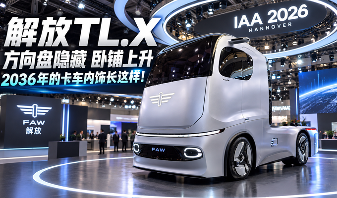 方向盘隐藏 卧铺上升 2036年的卡车内饰长这样！
